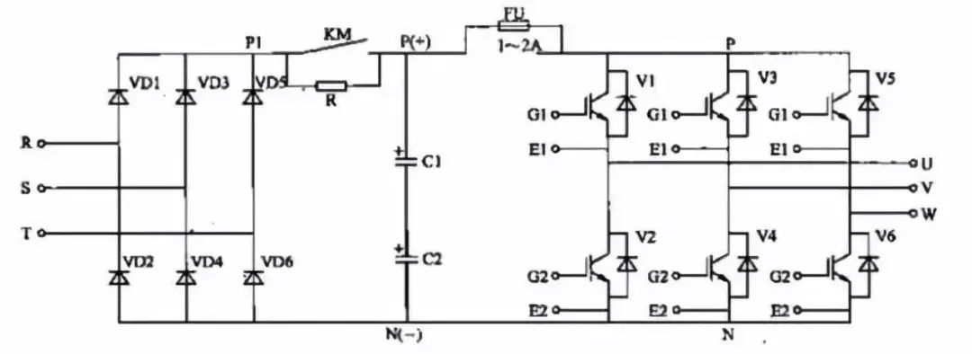 變頻器驅動線路的工作原理和常見故障分析(圖7)